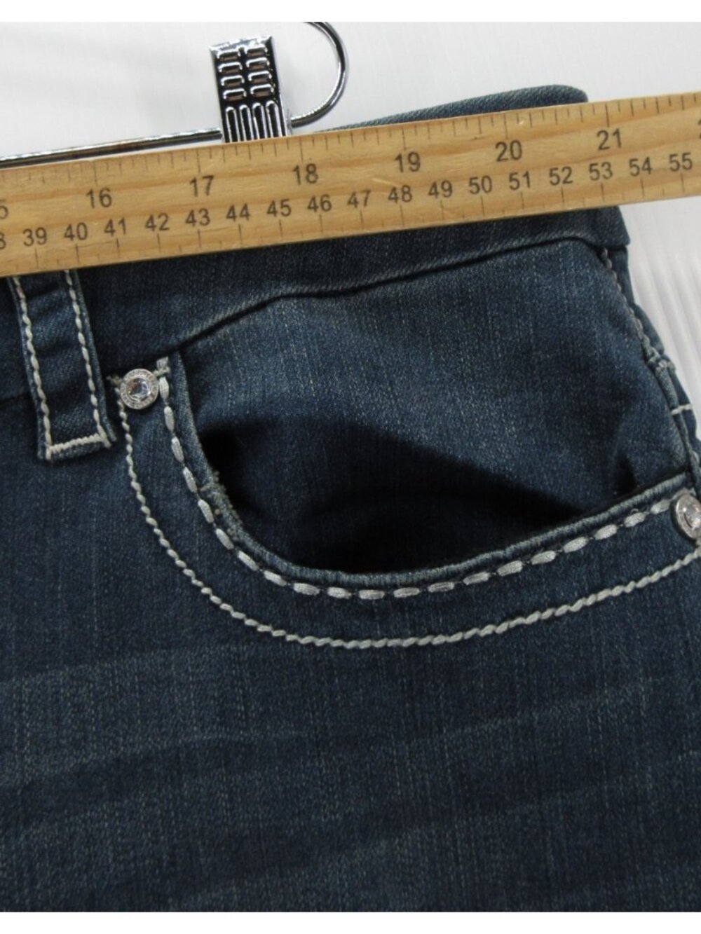 Seven7 Jeans 20 Plus Luxe Bootcut Embellished Rhinestone Denim Pants - Picture 5 of 14
